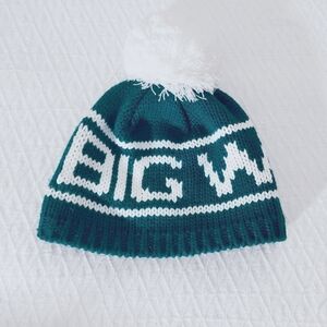 Rare BULA "Big White" Ski Resort Fleece Pom Pom Beanie Hat